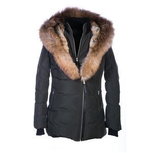 MACKAGE down jacket with fur hood and trimming